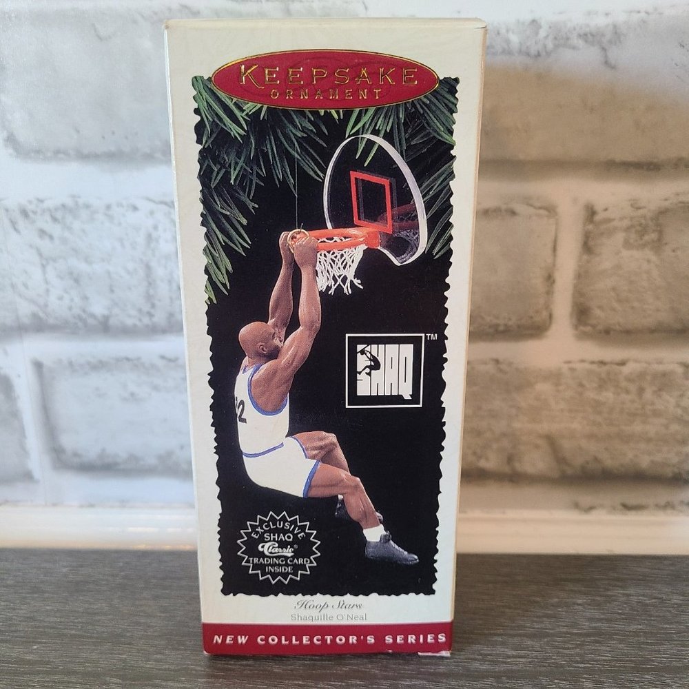 Vintage Hallmark Keepsake Handcrafted Hoop Star Series Shaquille O'Neal Ornament